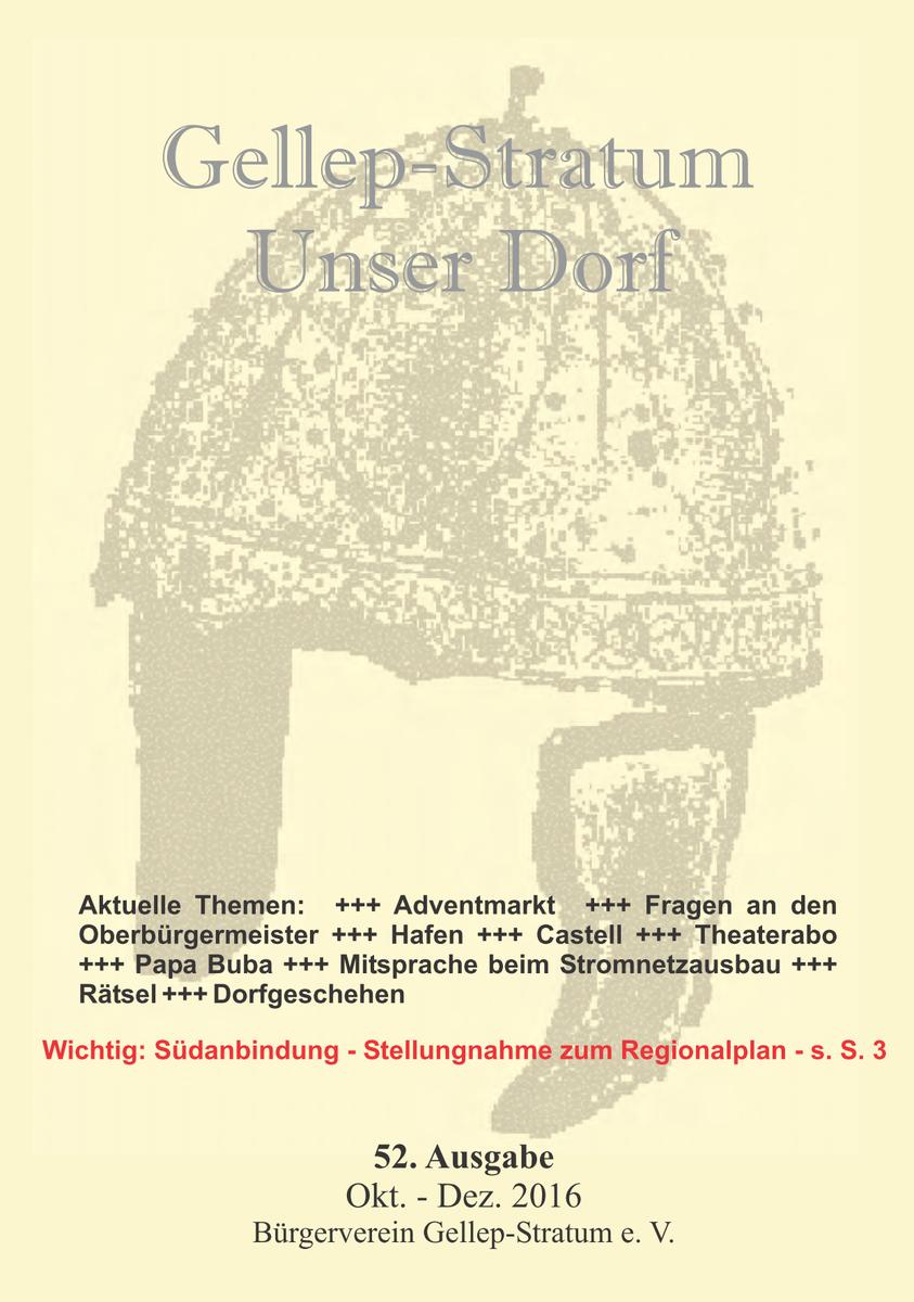 29.12.2016: Dorfblatt Nr. 52 - Themenauflistung & vieles mehr 29.12.2016: Dorfblatt Nr. 52 - Themenauflistung & vieles mehr